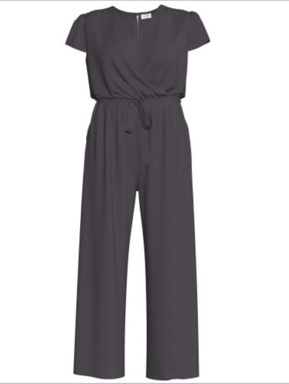 LuLaRoe Gray Wrap Front Jumpsuit